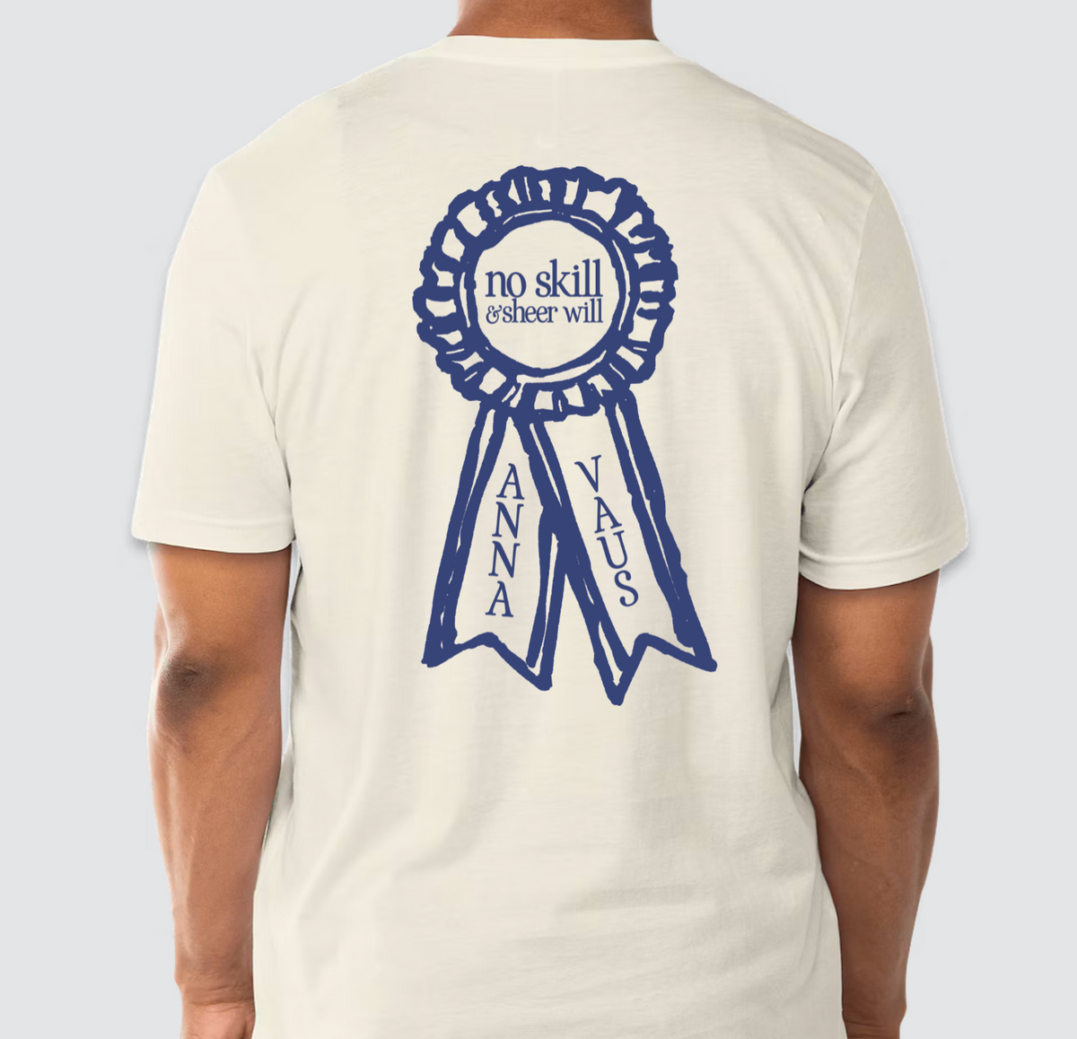 'No Skill & Sheer Will' Ribbon Tee